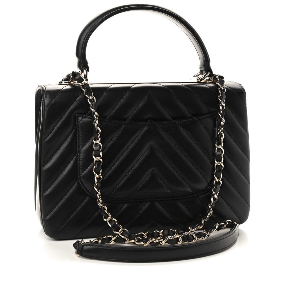 CHANEL Lambskin Chevron Trendy CC Flap Bag - Picture 3 of 9